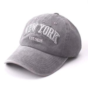 Customizable Washed Cotton Baseball <b>Cap</b> with Embroidered Lettering <b>Vintage</b> Curved Brim Casual 6 Panel Adjustable Sun Hat - Product Image 5