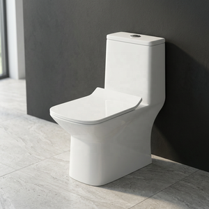 WC monobloc moderne en céramique à chasse d'eau par siphon, 300 mm, à sortie verticale, pour salle de bain de luxe - Product Image 3