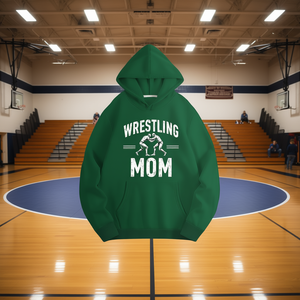 Sweat à capuche imprimé monochrome « Wrestling Mom » pour femme, sweat-shirt décontracté en tricot 100 % polyester, vêtements d'automne - Product Image 5
