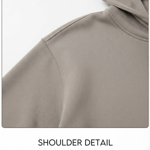 Sudadera con capucha corta de punto para mujer, suave, transpirable, ecológica, estilo casual urbano con hombros caídos - Product Image 4