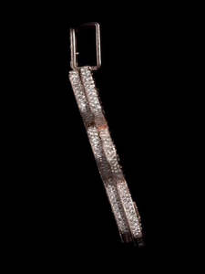 จี้เพชรตัวอักษร F แบบ Iced Out สั่งทำพิเศษ ทองคำแท้ 18K สไตล์ฮิปฮอป เครื่องประดับผู้ชาย เพชรธรรมชาติทรงบาแกตต์ รับรองโดย GIA - Product Image 2
