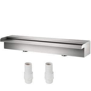 Conector de Tubería de Cascada para Piscina de Acero Inoxidable de 23.6'' x 4.5'' x 3.1'', Fuente de Cascada para Piscina Rectangular - Product Image 1