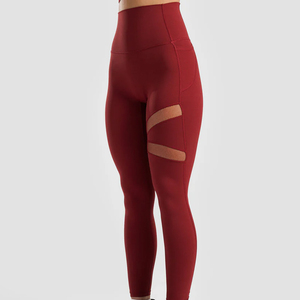 Top Quality Legging Women's Black Gym Tights Breathable Mid Waist Logo Printed Leggings Thin Girls' Trousers Pants Hot Wear - Product Image 2