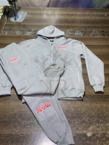 Conjunto Deportivo Personalizado 100% Algodón, Sudadera con Capucha Gruesa y Pantalones Deportivos, Ropa Deportiva Urbana - Product Image 2