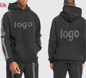 Ropa de Moda a Bajo Precio, Chándal con Pedrería para Hombre, Talla Grande, con Capucha, Informal, Sólido, para Uso en Exteriores en Invierno, Ecológico, al Mejor Precio - Product Image 3