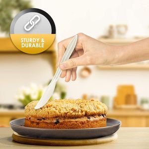 Confezione da 1000 Posate Monouso in Plastica Bianca di Peso Medio per Feste, Catering e Ordini da Asporto - Product Image 3