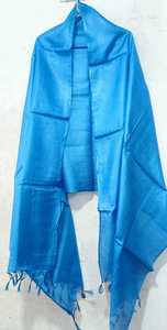 Écharpe en soie unie verte avec pompons, châle léger et tendance pour femme, couleur personnalisée, qualité export - Product Image 4