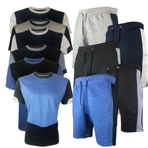 Conjunto de Verano Casual para Hombre de 2 Piezas, Camiseta de Manga Corta y Pantalones Cortos, 100% Algodón, Estampado Floral - Product Image 2