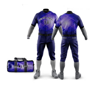 Precio al por mayor: Conjunto completo de ropa de béisbol para equipos, paquete de camiseta, pantalones y bolsa de deporte, listo para jugar, con logotipo personalizado. - Product Image 5
