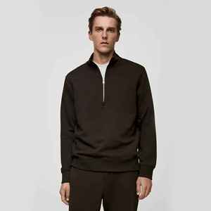 Sudadera con Capucha para Hombre, Estilo Urbano, Invierno, Gruesa, Bordada, con Cierre de Cremallera, Talla Grande - Product Image 3