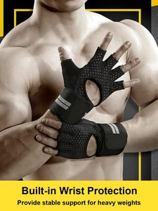 Weightlifting Gym Gloves for Men Women, Breathable Workout Gloves, Anti-Slip Exercise Gloves, Adjustable Wrist Support - Product Image 2