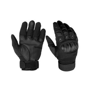 Gants tactiques personnalisés avec logo couleur, en cuir véritable du Pakistan, demi-doigts, pour activités de plein air, alpinisme, chasse, protection - Product Image 1