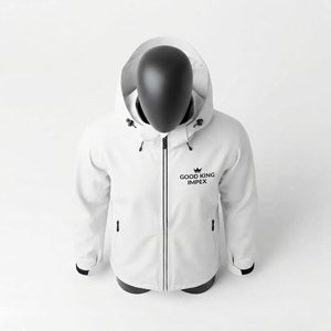 Men's Wholesale Lightweight Waterproof <b>Hooded</b> Rain Jacket Outdoor Solid Color <b>Raincoat</b> Hiking Jacket - Product Image 3