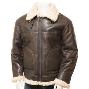 Chaqueta de Cuero Genuino 100% para Hombre, Estilo Urbano, en Oferta |   Cierre de cremallera completo, impermeable, transpirable, estilo motero vintage - Product Image 3