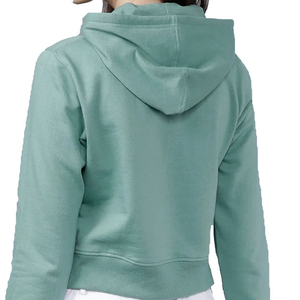 New Wholesale Fitness Womens Gym <b>Hoodies</b> Custom High Quality <b>Workout</b> Sports Crop Top Athletic Hoodie for Women - Product Image 5