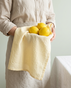Crisp <b>Linen</b> Kitchen Towel Reusable Cleaning Cloth Serving <b>Napkin</b> for Home Kitchen Dining - Product Image 1