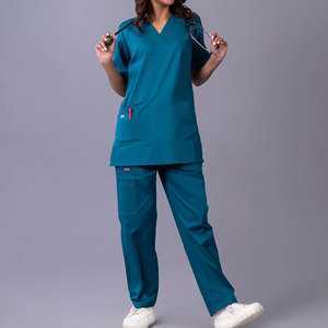 Ensemble de blouses médicales professionnelles pour femmes, col en V, tenue de travail pour le secteur de la santé, uniforme d'infirmière d'hôpital confortable, blouses d'hôpital en gros - Product Image 2
