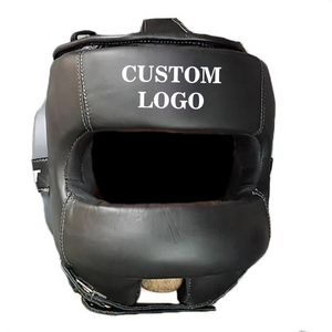 Protector de Cabeza de Boxeo con Logotipo Bordado Personalizado, Protección Facial Completa, Correas Ajustables, Ligero, para MMA y Sparring - Product Image 1
