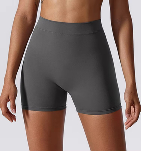 Shorts Deportivos de Cintura Alta Elástica para Mujer, Tela Oxford Premium, Ecológicos, Ajustados, para Uso Diario, 160g - Product Image 3