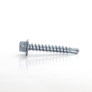 Vis autoperceuses à tête hexagonale avec pointe TEK, classe 4.8 6.8, filetage grossier, acier au carbone zingué, pouces, DIN/ANSI PDC - Product Image 3