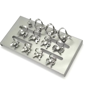 Oral Care Set 12Pc Manual Stainless Steel Endodontic Dentistry Tools Including Dental Barrier <b>Clip</b> Frame Holder Rubber Dam CE - Product Image 2