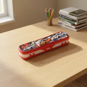 VIKAS X Mini Pencil <b>Box</b> Original Durable Plastic Stationery Organizer Storage Case for Student School Supplies <b>Pens</b> Pencils - Product Image 5
