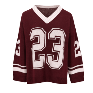 Breathable <b>Graphic</b> Knitted Design Sweater Oversized Winter Warm <b>Jumper</b> Hand-knitted Feel Pullover Elegant Outerwear Ladies - Product Image 5