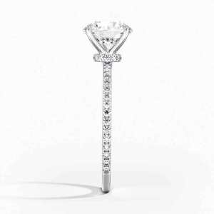 Elegant Bridal Engagement <b>Ring</b> Silver White <b>Crystal</b> Romantic Wedding Anniversary Jewelry Gift - Product Image 6