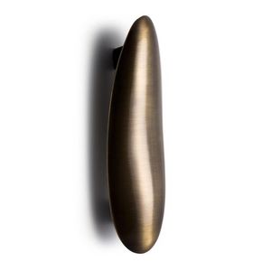 Poignée de porte en laiton doré, poignée de traction élégante, poignée en laiton ligne platine, poignée de porte arquée de luxe, poignée de traction Majesté - Product Image 1