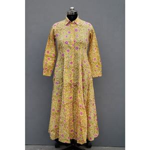 Indian Women Long Designer Kurti Ethnic Dress Tunic Top Long Dress Kurti - Product Image 5