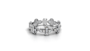 Moissanite Diamond Clover Charm <b>Bracelet</b> 925 Sterling <b>Silver</b> Hip Hop Luxury <b>Bracelet</b> for Women & Men - Product Image 3