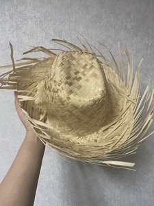 Vietnamese Natural Seagrass <b>Straw</b> Sombrero Foldable Beach Sports Sun <b>Hat</b> Striped Casual Women Men Daily Wedding DIY Party Home - Product Image 1