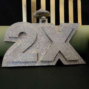 Colgante Personalizado de Plata de Ley 925 con Letra Grande de Moissanita Iced Out, Diseño de Pasamontañas 2X, para Fiesta Hip Hop, Joyería Fina, Colgantes y Dijes - Product Image 4