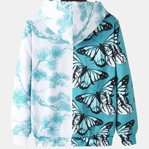Sweat à capuche sublimé pour homme 100 % coton, écologique, imprimé personnalisé, pour entraînement sportif, style hiver 2026 - Product Image 2