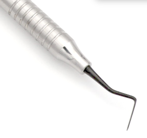 Periotome Postérieur # 6 instruments d'extraction dentaire à double extrémité, à dents crantées, à pointes fines et aiguisées, revêtement TiNi noir, 10 mm - Product Image 3