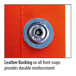 Chaqueta de soldadura no inflamable con mangas de cuero de gamuza para mecánicos y trabajadores de la construcción, material de alta resistencia para la seguridad en la soldadura. - Product Image 4