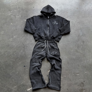 Customized Regular Fit Hooded Winter Tech Fleece 100% Cotton Sportswear <b>Tracksuit</b> for Men with Customized Logo - Product Image 1