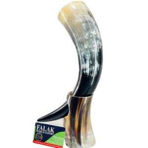 Cuerno para beber vikingo hecho a mano personalizado con soporte ágata gran vikingo personalizado cuerno de búfalo para bebidas cuerno para beber por FWE - Product Image 1