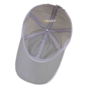 Casquette de baseball unisexe en coton Husky, 6 panneaux, réglable, avec logo imprimé numériquement sur le devant, décontractée, respirante, imperméable, pour toutes les saisons - Product Image 3