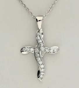 Collar con Colgante de Diamante Ovalado en Oro Blanco, Diamante Natural Certificado por GIA, Joyería Clásica para Uso Diario de Mujer - Product Image 5