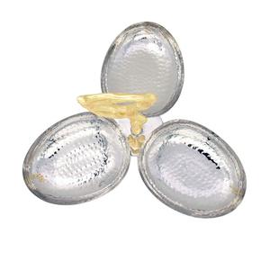 Plateau de service triple papillon pour collations, fruits secs, desserts, vaisselle décorative, cadeau - Product Image 5