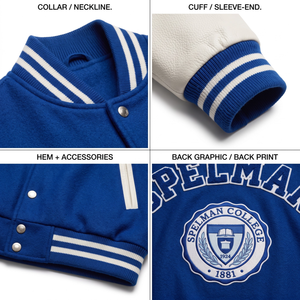 Blouson universitaire haut de gamme pour homme en laine et cachemire avec manches en cuir, style Heritage College, personnalisable OEM, vêtement d'extérieur Sialkot - Product Image 4