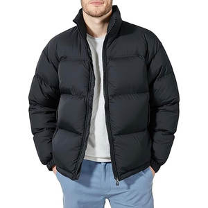 Blouson matelassé ample personnalisé pour homme, color block, idéal pour le ski, les voyages et la randonnée, avec option de marquage OEM et impression sérigraphique - Product Image 4
