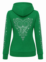 Sweat à capuche zippé intégral personnalisé pour homme, style streetwear hiver, motif squelette avant en strass, toile d'araignée graphique, effet bling, coupe oversize, style gothique, 100% coton