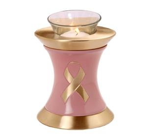 Urna Funeraria de Metal Azul y Latón Negro con Luz LED para Guardar Cenizas, Estilo Moderno - Product Image 6