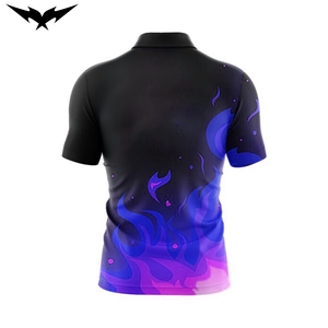 Sublimated <b>Bowling</b> Polo Jersey Quick Dry Breathable Team Sports Jersey for Men 100% Polyester for Unisex Short Sleeve - Product Image 4