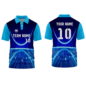 เสื้อคริกเก็ตแบบกำหนดเอง เสื้อคริกเก็ตผู้ชาย ระบายอากาศ แห้งเร็ว ชุดทีมแบบซับลิเมชั่น ชุดกีฬา โพลีเอสเตอร์ 100% วิดา สปอร์ตส์ - Product Image 1