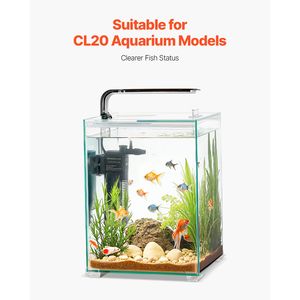 8 Cartucce di Ricambio in Cotone per Filtro Acquario, Adatte per Pesci Rossi, per Acquario in Vetro da 5 Galloni, Accessorio per Acquari Multispecie - Product Image 4