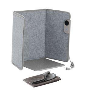 Stufa Portatile da Scrivania con Timer, Silenziosa e Pieghevole, Scaldapiedi/Scaldacaviglie con Telecomando per Casa e Ufficio - Product Image 1