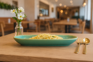 Elegant <b>Ceramic</b> Pasta <b>Plate</b> – Premium Oval Serving Dish for Noodles, Salad Stylish Serving <b>Plate</b> for Home & Restaurant - Product Image 2